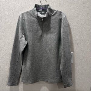 Druids Golf 1/4 Zip Pullover Sweater Women's Size 14 Gray Long Sleeve Athletic